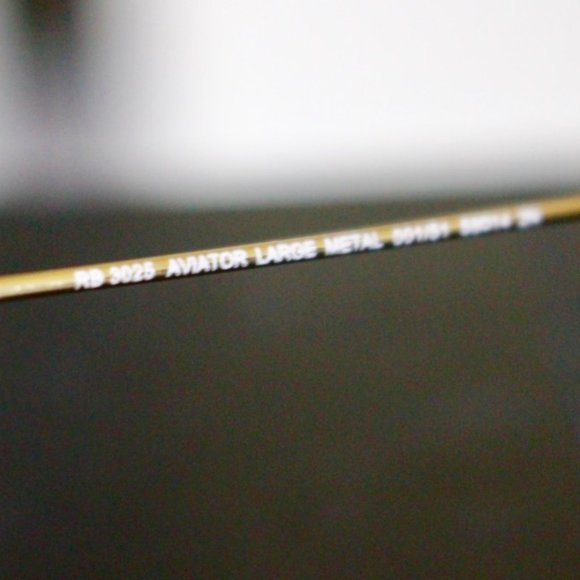 RayBan Large Aviators Brown Gradient 58 mm Lens - Picture 9 of 9